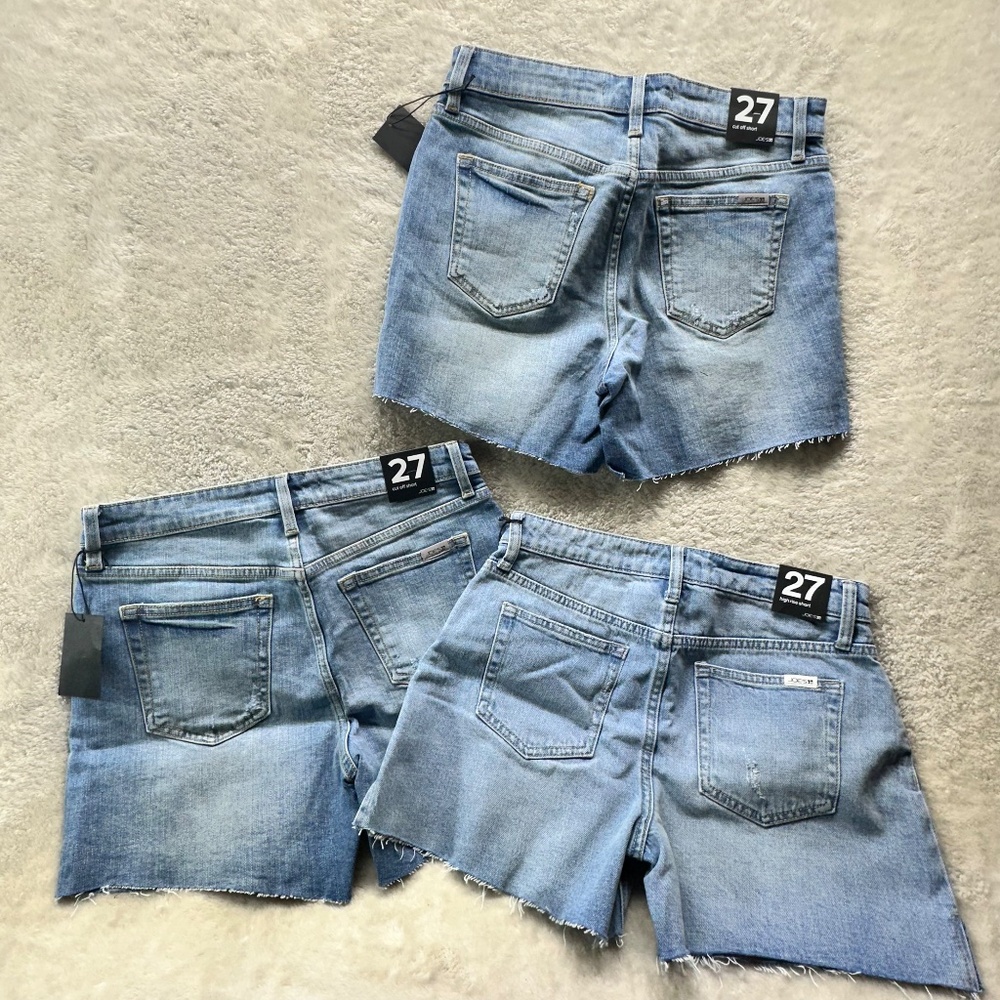 3 Pairs Joe's Jeans High Rise and Cut Off Shorts Size 27 Raw Hem - Picture 5 of 8